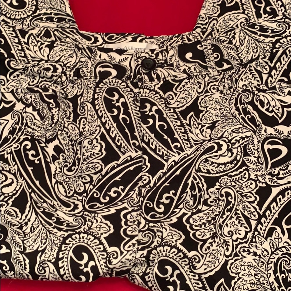 Croft & Barrow Stretch Paisley Capris
